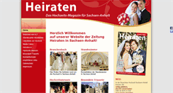 Desktop Screenshot of heiraten-sachsen-anhalt.de