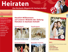 Tablet Screenshot of heiraten-sachsen-anhalt.de